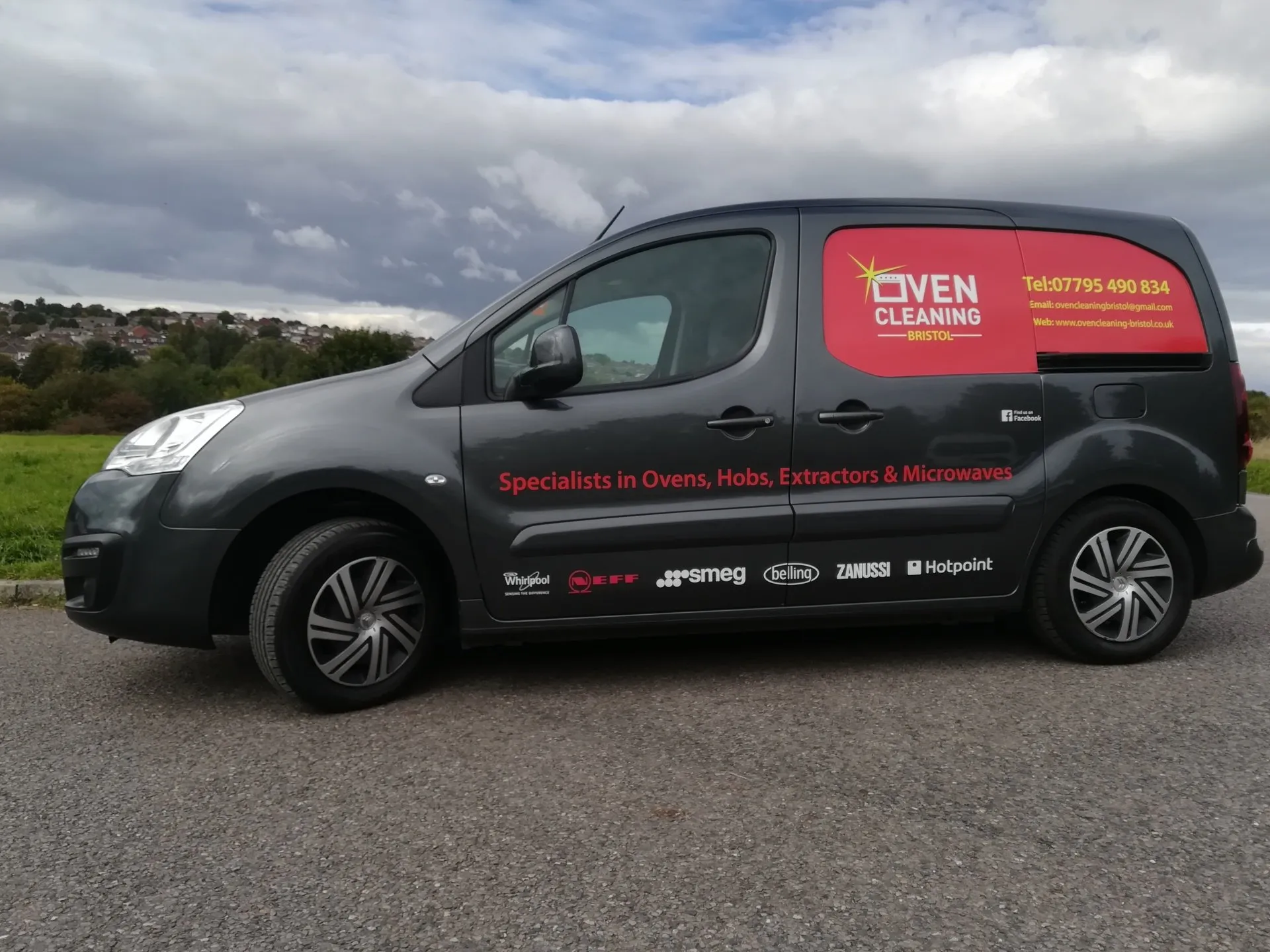 Oven Cleaning Bristol branded service van parked on a Bristol street