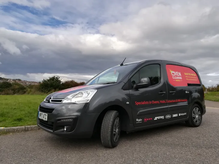 Oven Cleaning Bristol branded service van parked in a car park